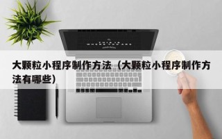 霸州大颗粒小程序制作方法（大颗粒小程序制作方法有哪些）