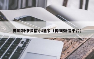 霸州桦甸制作微信小程序（桦甸微信平台）